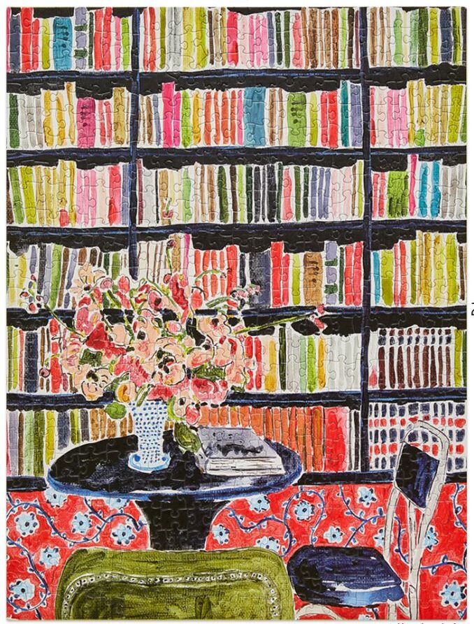 500-Piece Jigsaw Puzzle – Floral & Book Themed Puzzle For Relaxation & Fun